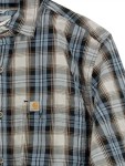 Vorschaubild 2 von Herren Freizeithemd Karohemd Gr. 50/L Mehrfarbig Casual Langarm