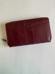 Vorschaubild 4 von Damen Geldbörse Leder Bordeaux Rot Klassisch