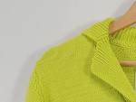 Vorschaubild 3 von Strickjacke Damen Gr. 46 Grün Casual Langarm