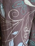 Vorschaubild 8 von Damen Langarmshirt Gr. 40/L Braun Blumenprint Stickerei