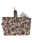 Vorschaubild 1 von Wickeltasche Organizer Beige Braun Florales Muster