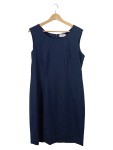 Vorschaubild 1 von Etuikleid Damen Gr. 44;XXL Business Blau Polyester