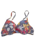 Vorschaubild 1 von Bikini-Oberteil Damen Mehrfarbig Gr. 34/XS Polyamid Blumenmuster Feminin