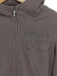 Vorschaubild 2 von Kinder Fleecejacke mit Kapuze Braun Gr. 164