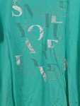 Vorschaubild 5 von T-Shirt Damen Türkis Gr. 54/7XL Baumwolle Modal Schriftzug Casual