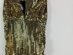 Vorschaubild 9 von Damen Abendkleid Pailletten Gold Gr. 40/L Glamourös Party