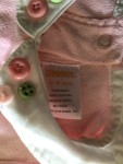 Vorschaubild 3 von Baby Body Mädchen Rosa Langarm Kragen Zierknöpfe Gr. 12-18 Monate