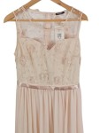 Vorschaubild 2 von Festliches Kleid Damen Rosa Gr. 38/M Polyester Polyamid Florales Muster