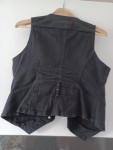 Vorschaubild 3 von Damen Weste Gr. 40 Schwarz Modern Baumwolle