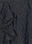 Vorschaubild 3 von Minirock Damen Schwarz Gr. 34/XS Baumwolle Metallfaser Gestreift