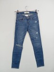 Vorschaubild 2 von Damen Slim Fit Jeans Blau W24 L29 Cut-Outs