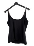 Vorschaubild 2 von Unterhemd Damen Gr. L Schwarz Polyester Uni Basic Ärmellos Alltag