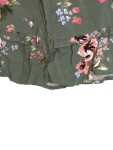 Vorschaubild 3 von Damen Minirock Gr. 32 Grün mit Blumenmuster Feminin