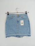 Vorschaubild 3 von Damen Jeansrock Minirock Blau Gr. S Baumwolle Casual