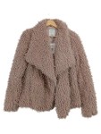 Vorschaubild 1 von Damen Felljacke Kunstpelz Beige Gr. 36/S Freizeit Casual