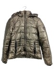 Vorschaubild 1 von Steppjacke Damen Casual Gold Kapuze Reißverschluss Gr. 34 XS