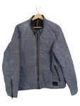 Vorschaubild 1 von Herren Steppjacke Blau Gr. 50/L Casual Strukturmuster Reißverschluss