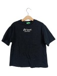 Vorschaubild 1 von T-Shirt Kinder Schwarz Gr. 122 Wolle Logo-Print Sport