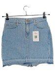 Vorschaubild 1 von Damen Jeansrock Minirock Blau Gr. S Baumwolle Casual