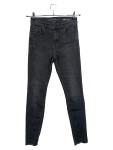 Vorschaubild 1 von Damen Jeans Slim Fit Grau W28/36 S Baumwolle Elasthan Fransen