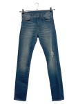 Vorschaubild 1 von Ripped Jeans Kinder Gr. 164 Blau Baumwolle Uni Casual 68 cm 75 cm L30