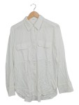 Vorschaubild 1 von Hemdbluse Damen Weiß Langarm Viskose Casual Gr. 38 M