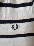 Vorschaubild 2 von Damen Poloshirt gestreift kurzarm Baumwolle Gr. 36 weiß