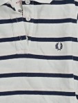 Vorschaubild 3 von Damen Poloshirt gestreift kurzarm Baumwolle Gr. 36 weiß