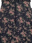 Vorschaubild 3 von Blusenkleid Blumenmuster Midikleid Damen Schwarz L
