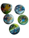 Vorschaubild 1 von 5er Set Fußball Sammelobjekte Mehrfarbig Sammelkarte Kinder