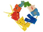 Vorschaubild 1 von Holz-Kleidungsperlen Schnurspiel Kleider-Set Mehrfarbig Motorikspielzeug