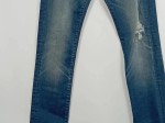 Vorschaubild 2 von Ripped Jeans Kinder Gr. 164 Blau Baumwolle Uni Casual 68 cm 75 cm L30