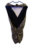Vorschaubild 2 von Damen Abendkleid Pailletten Gold Gr. 40/L Glamourös Party