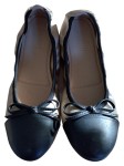 Vorschaubild 1 von Ballerinas Damen Gr. 36 Beige Lederimitat Slip-On Klassisch Alltag Uni