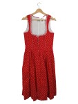 Vorschaubild 1 von PICHNER Dirndl Trachtenkleid Damen Gr. 38 Rot Blumenmuster Baumwolle