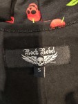 Vorschaubild 4 von Rock Rebel A-Linien Kleid Damen S 36 Schwarz Grafik Retro Party Cocktailkleid
