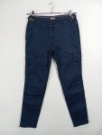 Vorschaubild 2 von Damen Cargohose Gr. 28 Blau Casual Baumwolle