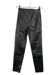 Vorschaubild 1 von Damen Kunstleder Hose Legging Hi-Rise Schwarz Gr. S