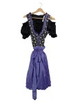 Vorschaubild 1 von Dirndl Damen Lila Gr. 38/M Baumwolle Florales Muster Traditionell