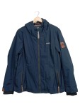 Vorschaubild 1 von Outdoorjacke Damen Gr. 44/XXL Blau Kapuze Reißverschluss