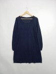 Vorschaubild 3 von Damen Freizeitkleid Strickkleid Gr. 42 Blau Casual Lochmuster