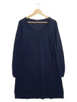Vorschaubild 1 von Damen Freizeitkleid Strickkleid Gr. 42 Blau Casual Lochmuster