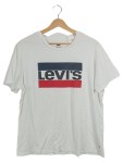 Vorschaubild 1 von Herren T-Shirt Weiß Gr. 50/L Casual Baumwolle Logo-Print