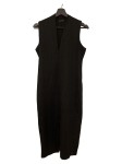 Vorschaubild 1 von Damen Strickkleid Strukturmuster Midikleid Business Schwarz Gr. 40/L