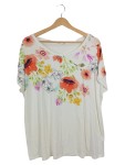 Vorschaubild 1 von Damen T-Shirt Gr. 48/3XL Mehrfarbig Blumenmuster Feminin