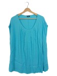 Vorschaubild 1 von Damen T-Shirt Gr. 48;4XL Türkis Casual Viskose