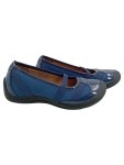 Vorschaubild 1 von Damen Ballerinas Gr. 37 Blau Textil Synthetik Slip-On