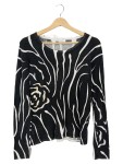 Vorschaubild 1 von Damen Pullover mit Blumenmuster Gr. 38/M Mehrfarbig Modern