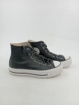 Vorschaubild 2 von Chuck Taylor All Star Plateau Sneaker Damen Schwarz Leder Gr. 38