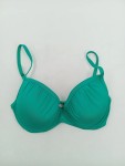 Vorschaubild 2 von Bikini-Oberteil Damen Gr. 36/S Türkis Polyamid Elasthan Uni Sportlich